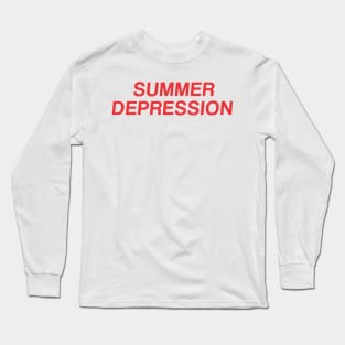 Vintage Summer Depression Aesthetics Streetwear Retro Long Sleeve T-Shirt